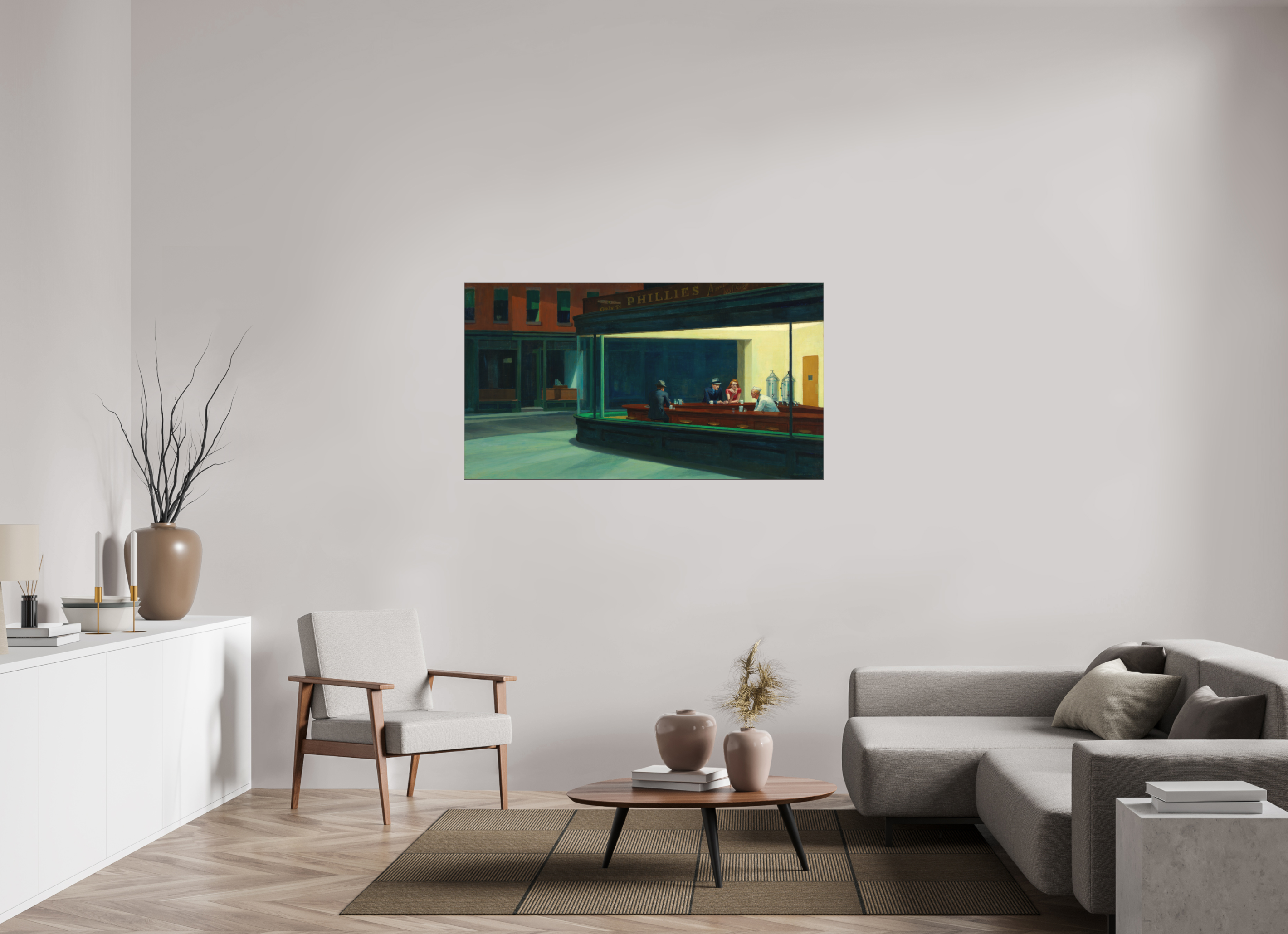 146,4 x 80 cm, Signature Nighthawks