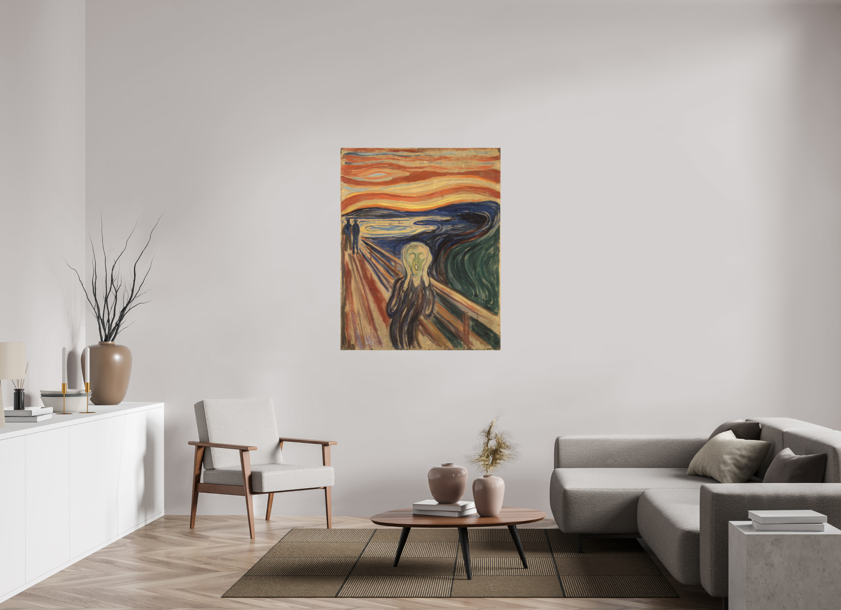 100 x 126,4 cm, Fine Art Skrik