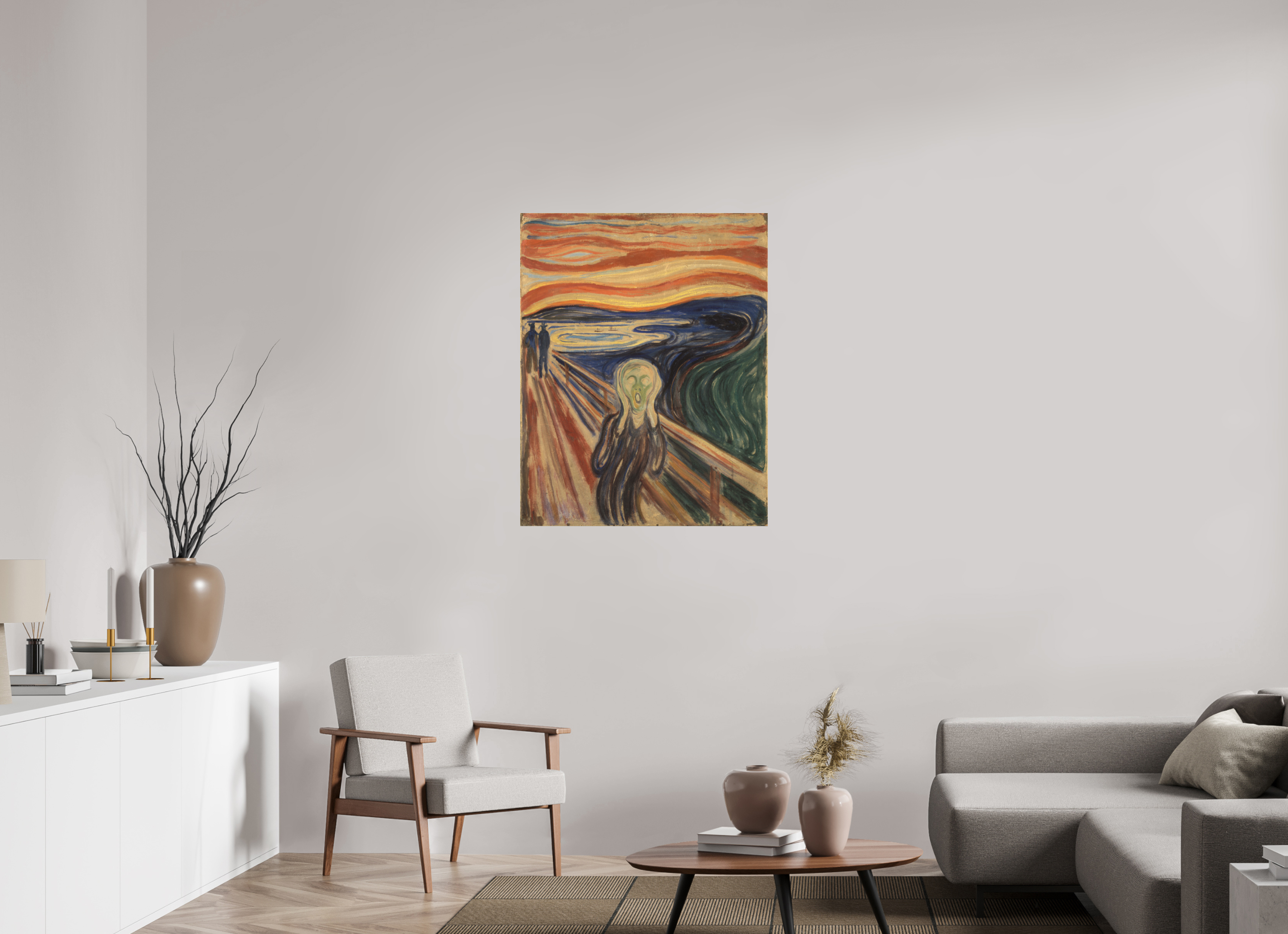 80 x 101,2 cm, Fine Art Skrik