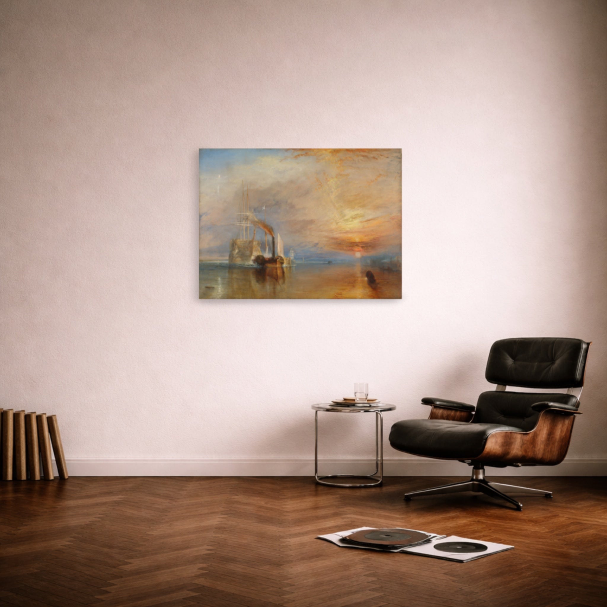 134,7 x 100 cm, Fine Art · Ruhe The Fighting Temeraire tugged to her last Berth to be broken up, 1838