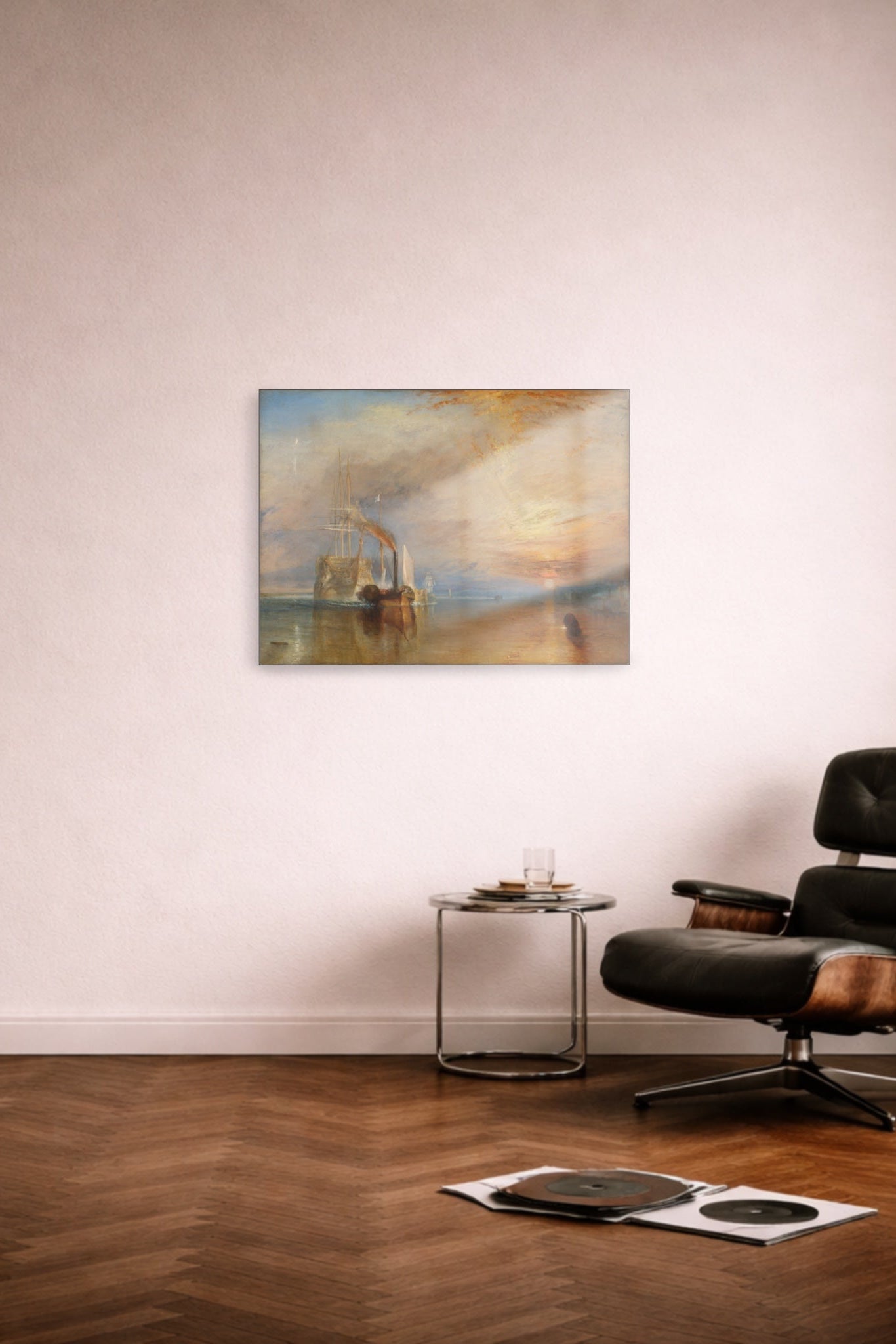 107,7 x 80 cm, Signature · Dynamik The Fighting Temeraire tugged to her last Berth to be broken up, 1838