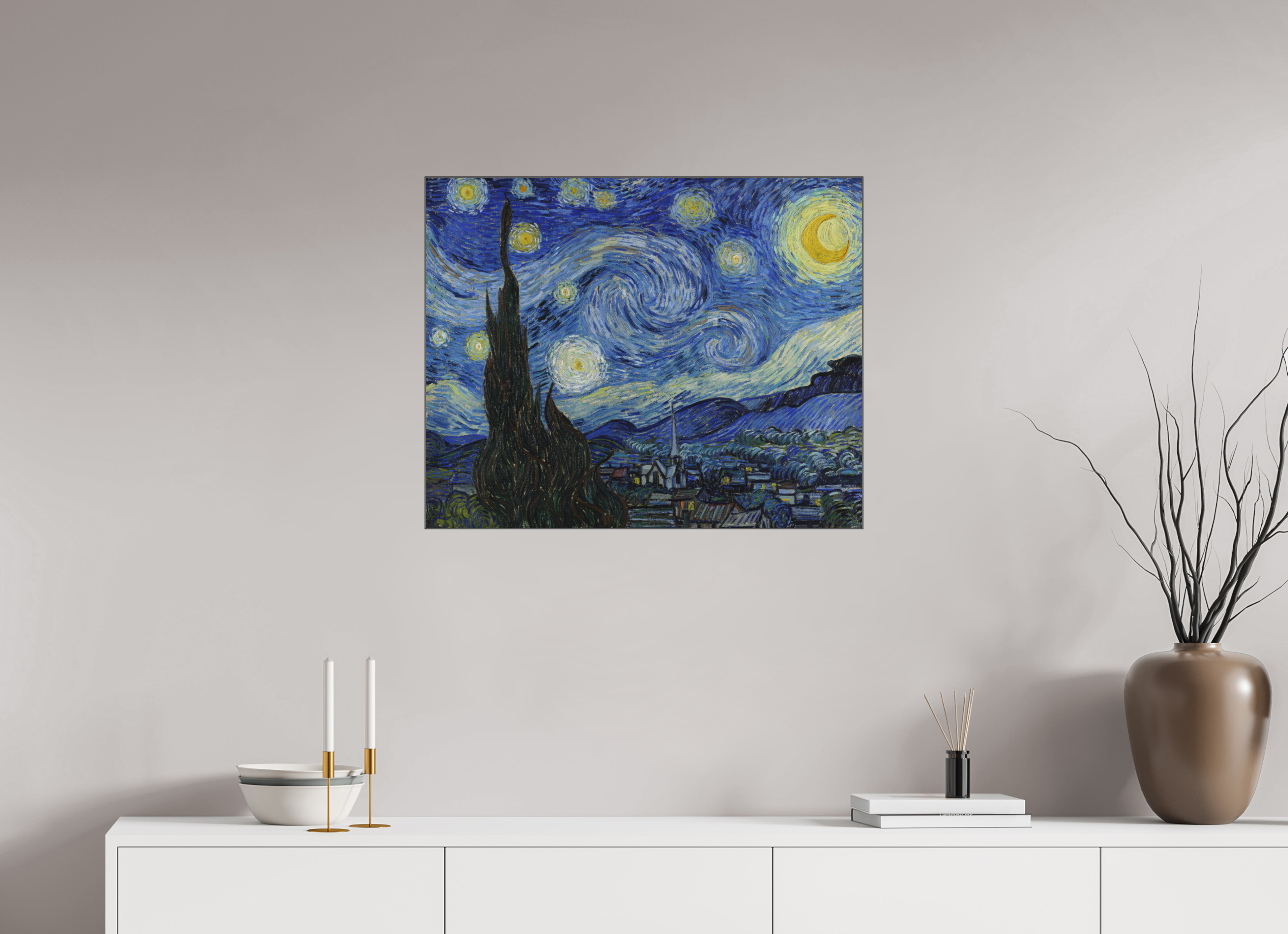 74,7 x 60 cm, Signature The Starry Night