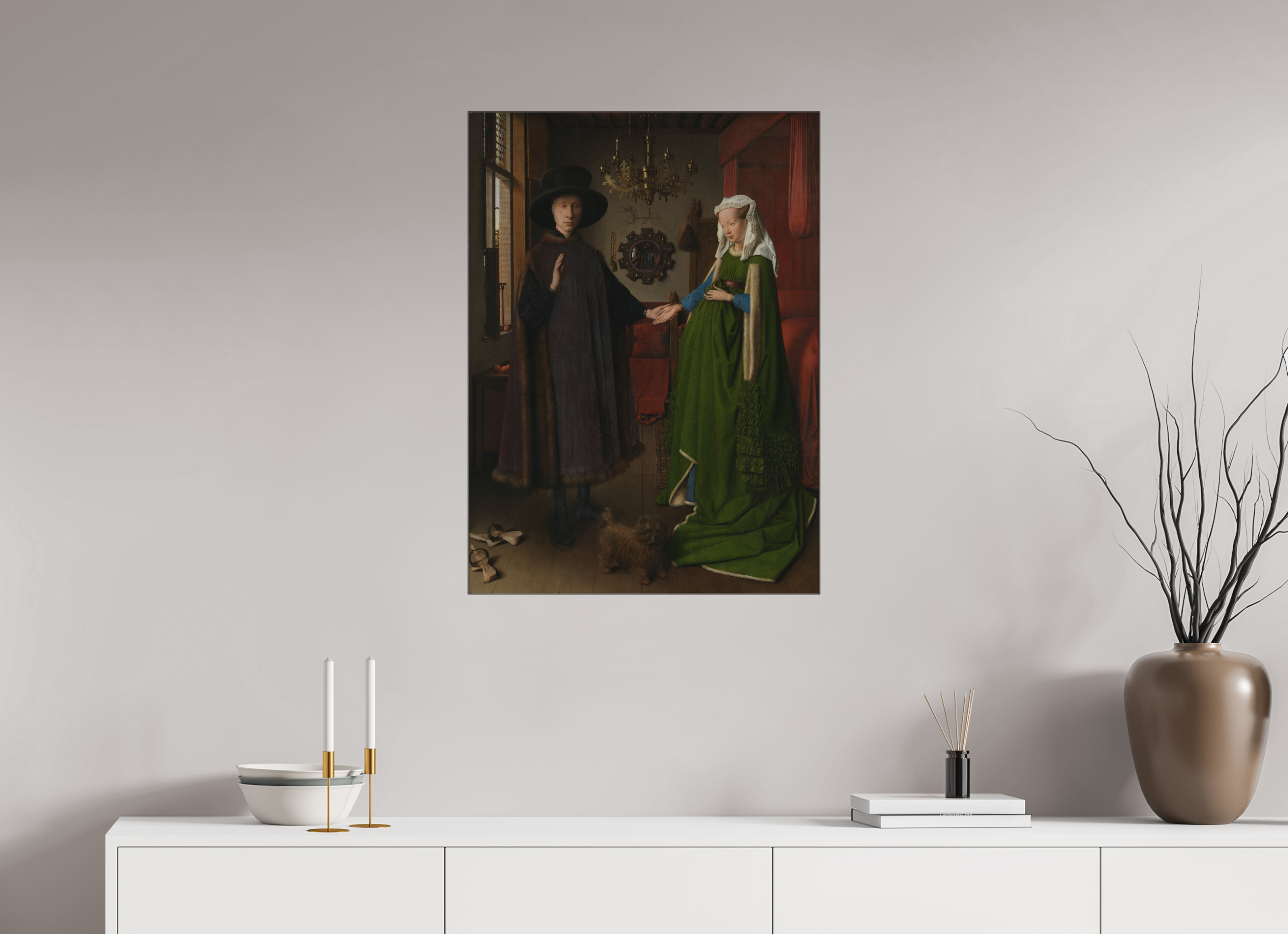 60 x 82,3 cm, Signature Arnolfini