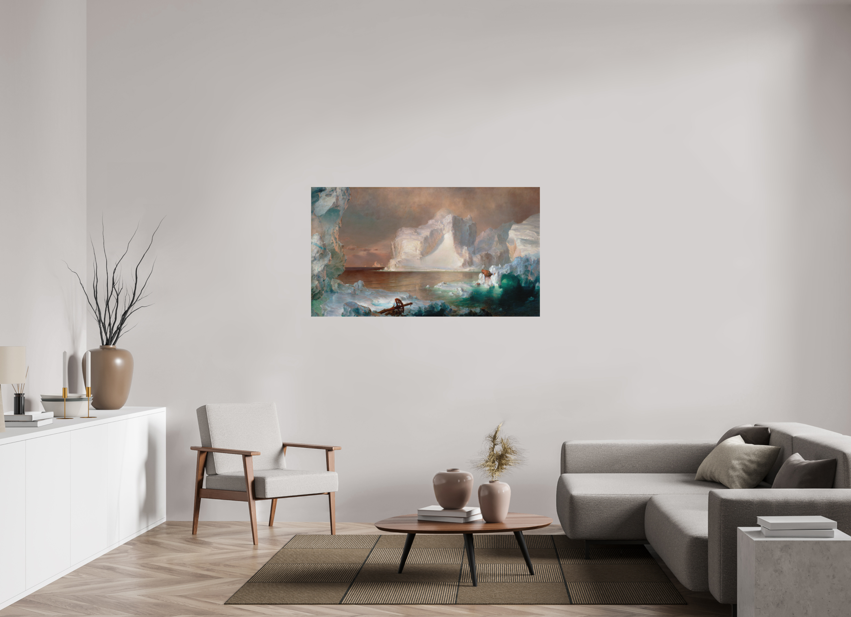 141,2 x 80 cm, Fine Art · Ruhe The Icebergs
